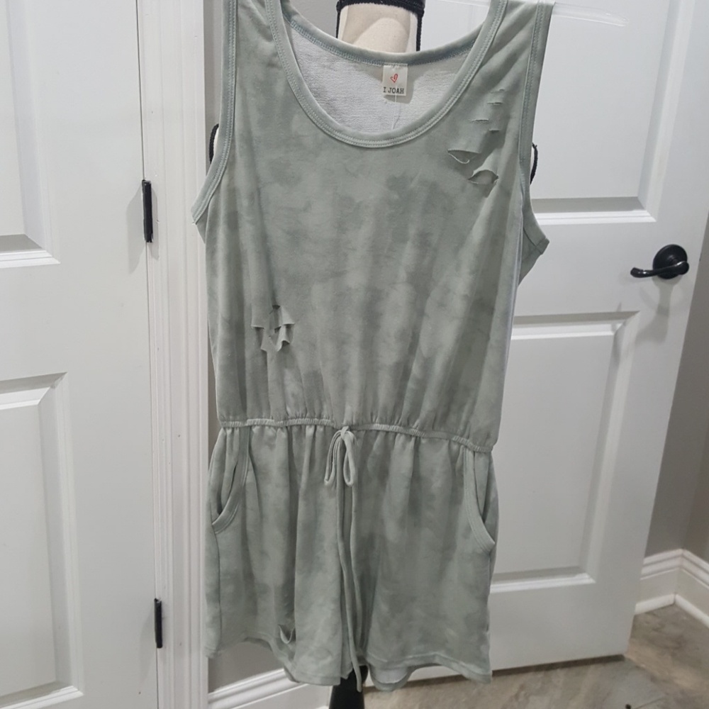 Romper with slits